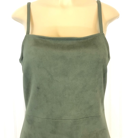 BB Dakota Fair and Square Faux Suede Mini Dress Cottagecore Large - Picture 5 of 17